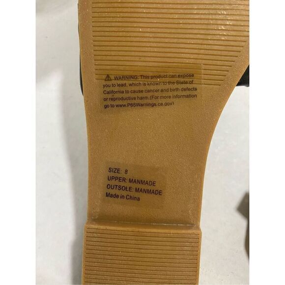 New Olivia Miller black and gold‎ skylar slide size 8 - Picture 5 of 5